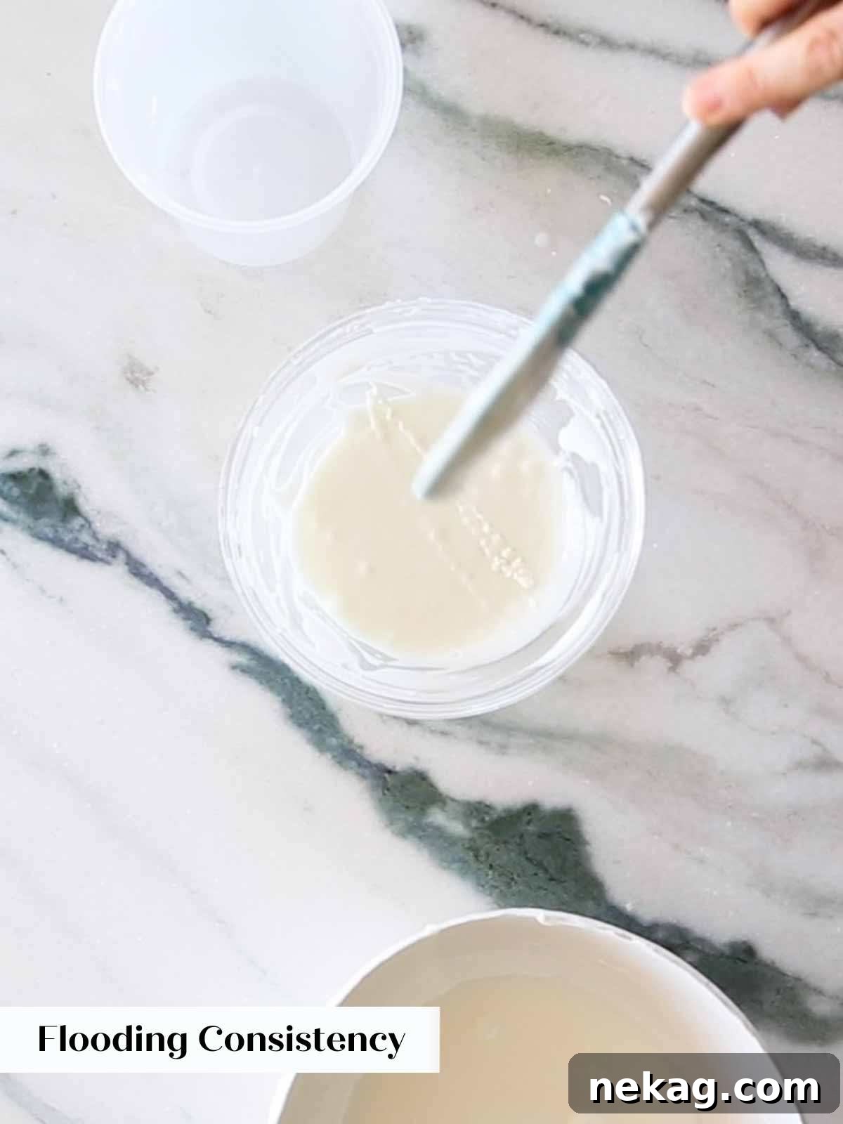 Flawless Royal Icing Made Easy with Meringue Powder 10 perfect flooding consistency.