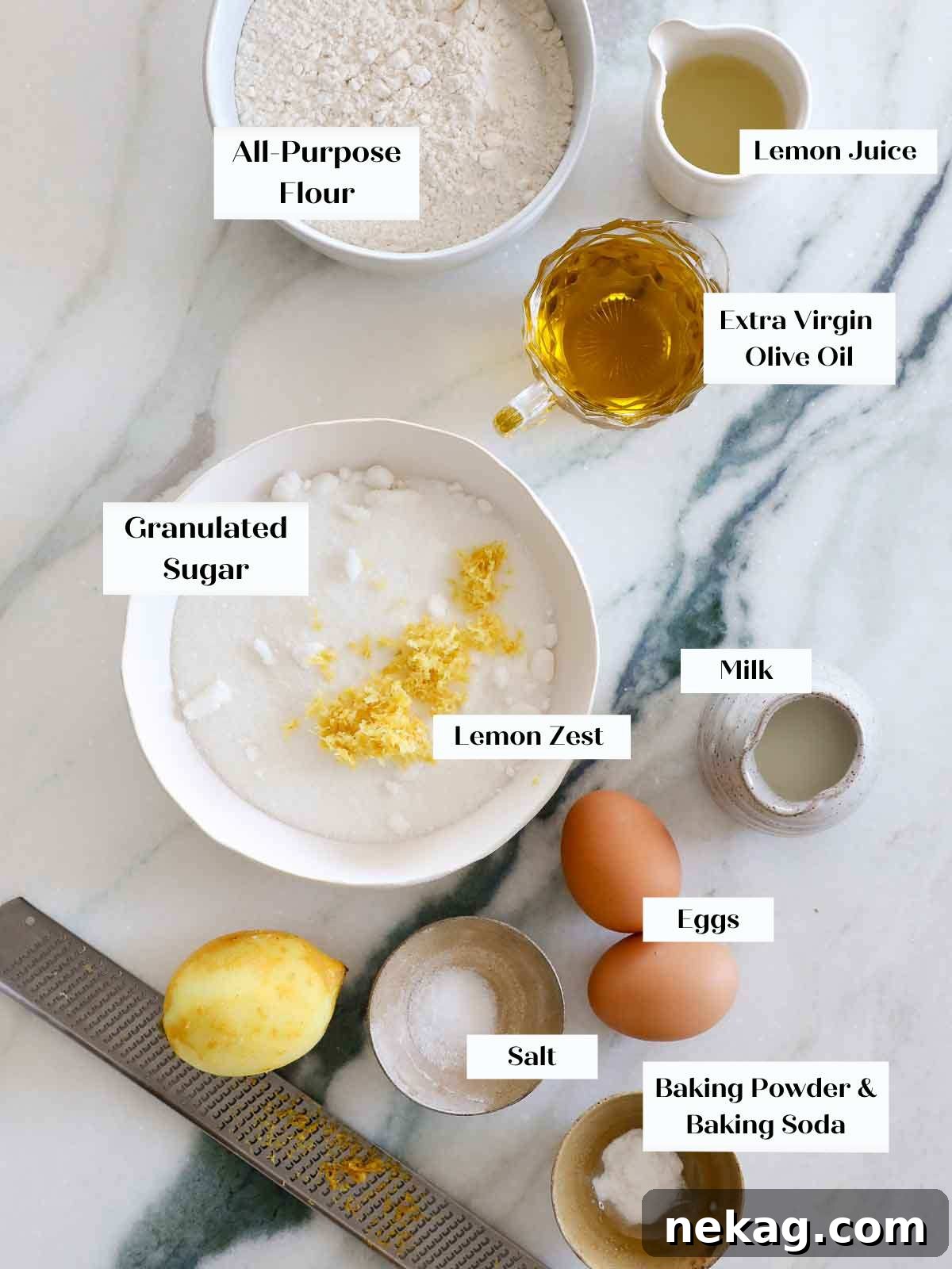 Sun-Kissed Lemon Olive Oil Cake 4 lemon olive oil cake ingredients