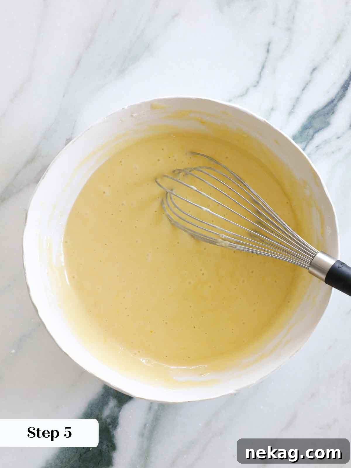 Sun-Kissed Lemon Olive Oil Cake 9 perfectly smooth batter.