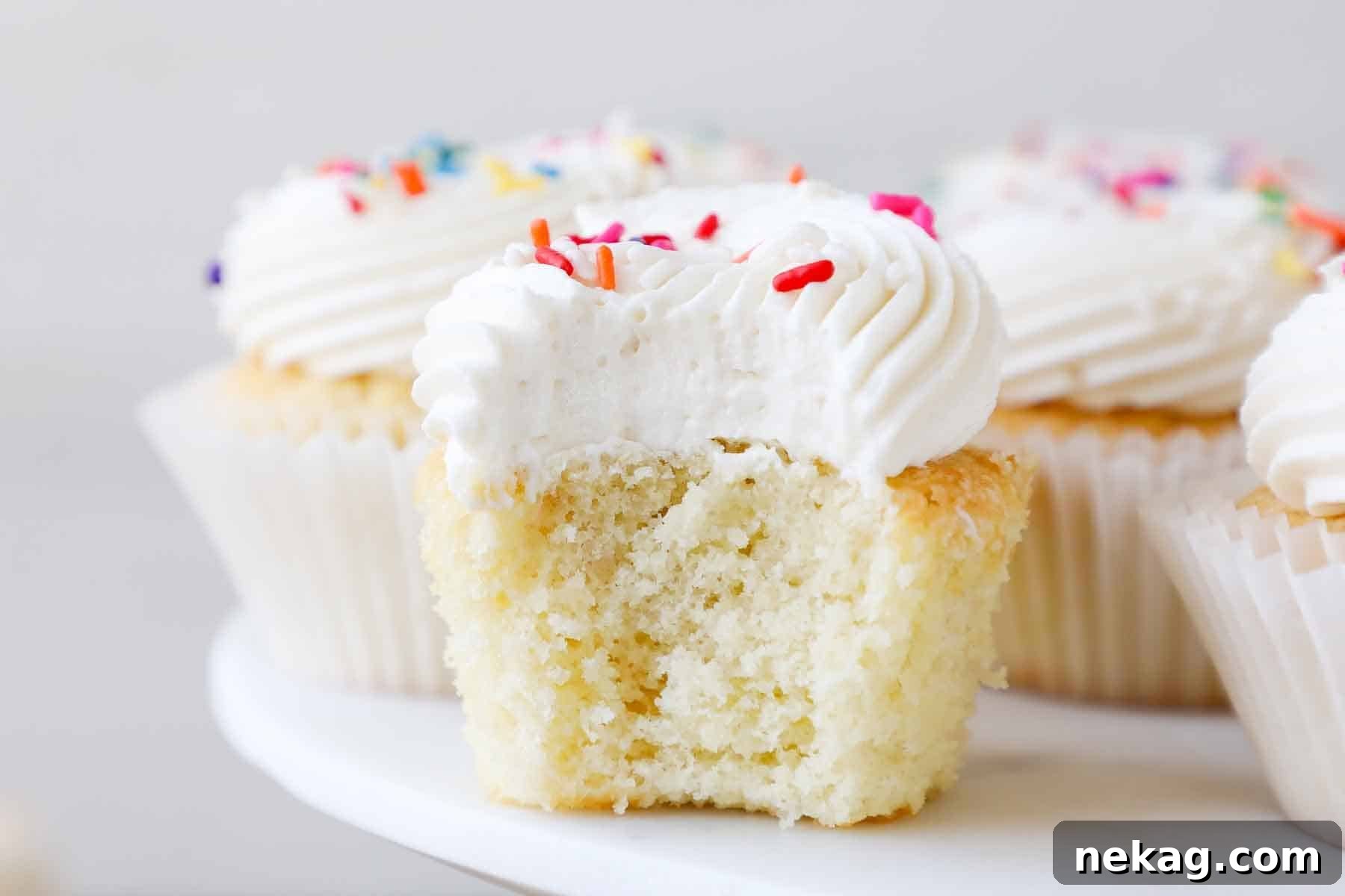 Velvety Cooked Flour Frosting 15 A freshly baked cake frosted with beautiful ermine frosting, showcasing its smooth and inviting texture.