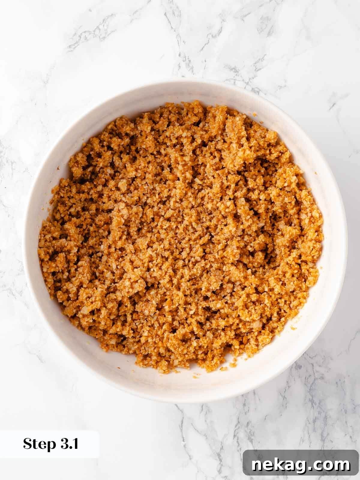 Velvet Pumpkin Bliss 5 Finely ground gingersnaps for the pumpkin cheesecake crust in a food processor.