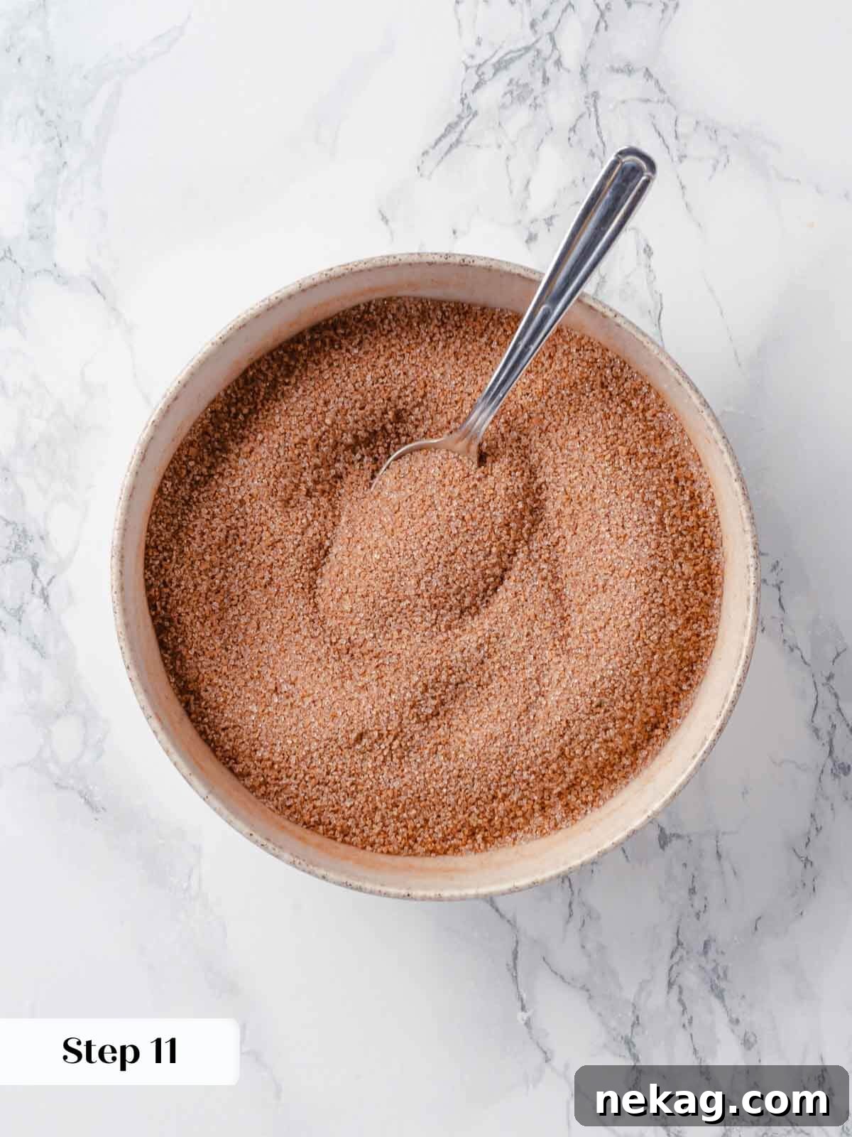 Harvest Apple Cider Donuts 18 Cinnamon sugar mixture used for apple cider donuts.