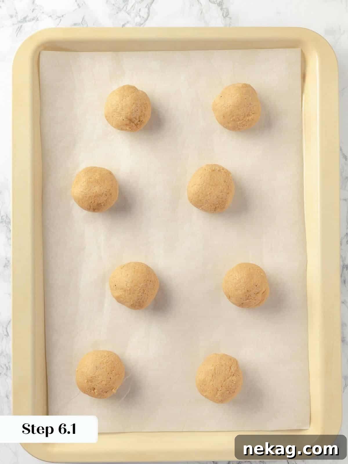 Chai sugar cookies baking in the oven.