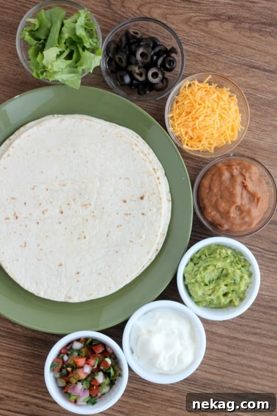 Ultimate Seven-Layer Burrito 3 Close-up of a Seven Layer Burrito showing fresh ingredients