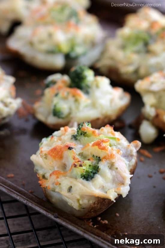 Loaded Chicken and Broccoli Twice Baked Potatoes 3 Chicken and Broccoli Stuffed Twice Baked Potatoes