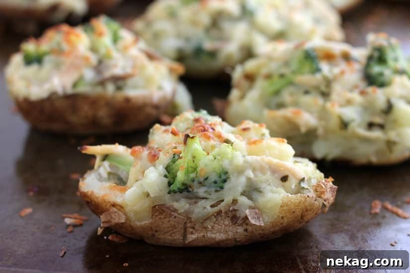 Loaded Chicken and Broccoli Twice Baked Potatoes 4 Chicken and Broccoli Stuffed Twice Baked Potatoes