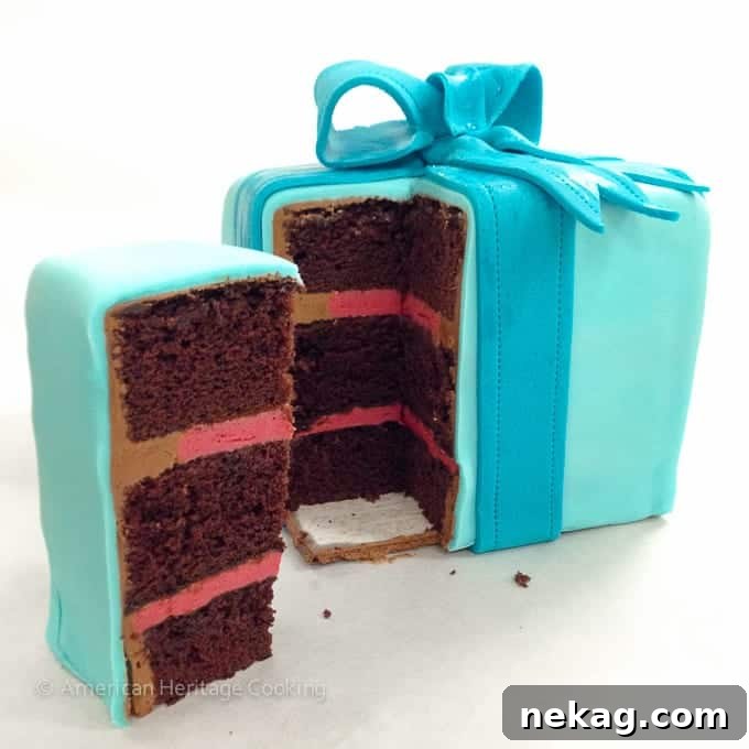 Culinary School Update Part 3: Gift Box Devils Food Layer Cake