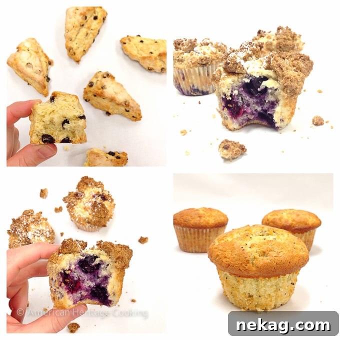 Culinary School Update Part 3: Scones, Blueberry Crumb Muffins and Lemon Poppyseed Muffins