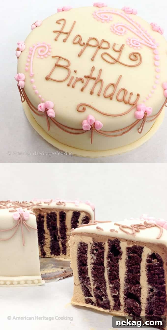 Culinary School Update Part 3: Chocolate Caramel Roulade Cake, showing intricate details