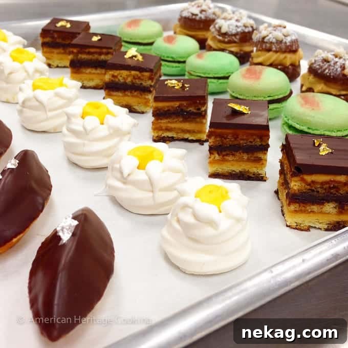 Culinary School Update Part 3: Assorted Petits Fours on a tray