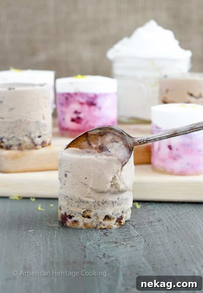 Layers of homemade Ice Cream Cookie Stacks ready to be devoured, a perfect summer party dessert.