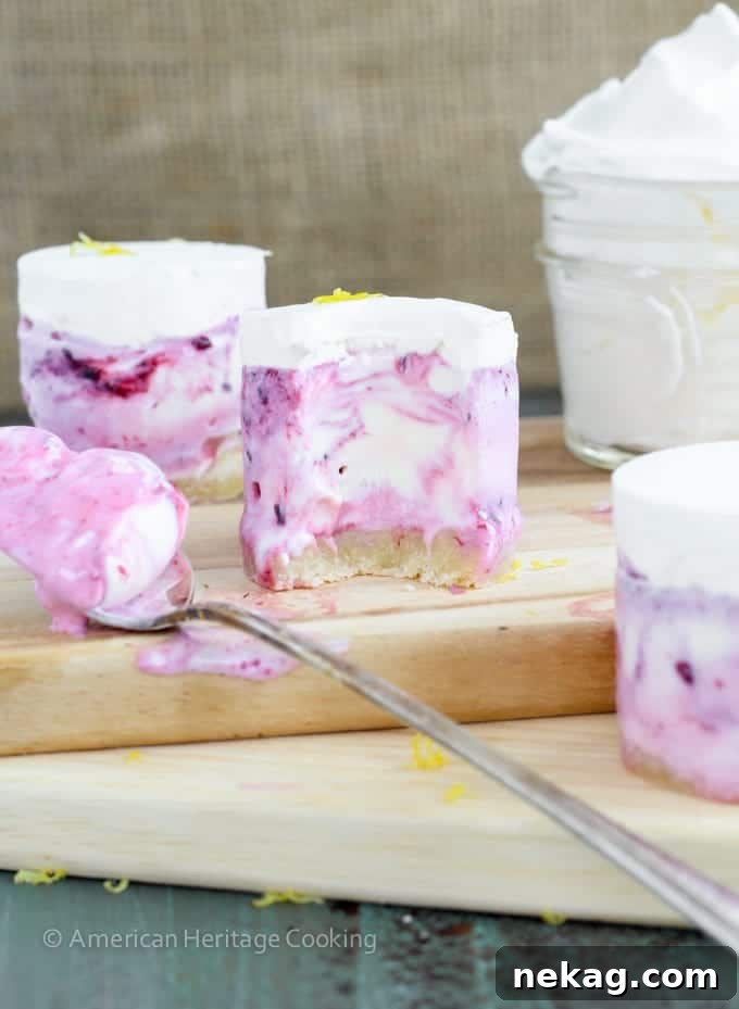 A close-up of an Ice Cream Cookie Stack, showing the layered ice cream and the soft cookie base.