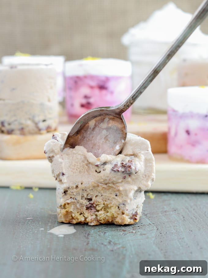 An Ice Cream Cookie Stack featuring a visible cookie base and two distinct ice cream layers.