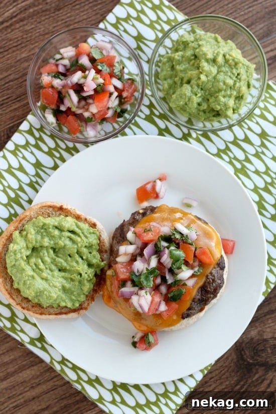 Sabor Sizzle Burgers 3 Fresh ingredients for homemade Mexican Burgers