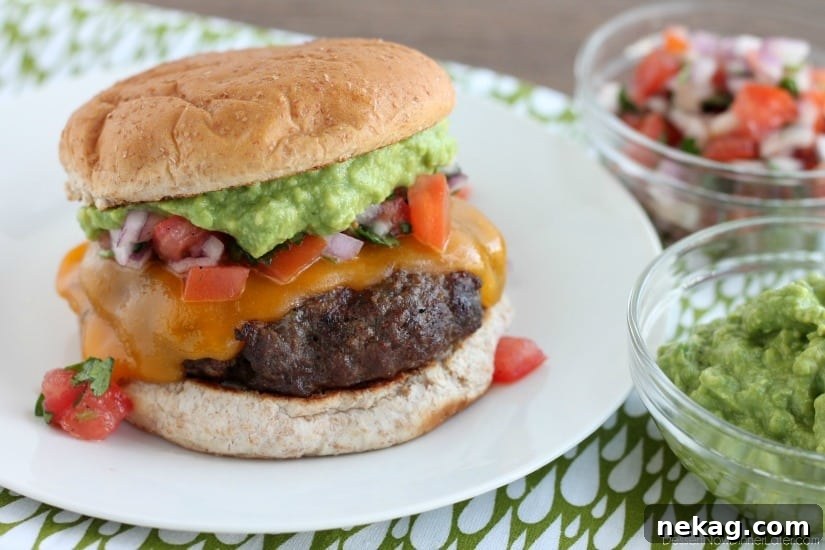 Sabor Sizzle Burgers 4 Delicious Mexican Burgers on toasted buns