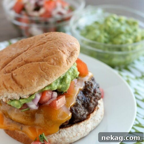 Sabor Sizzle Burgers 5 Mexican Burgers with all the fixings