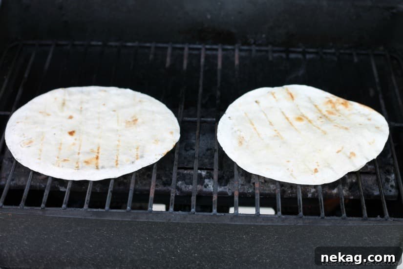 Grilled BBQ Chicken and Pineapple Quesadillas