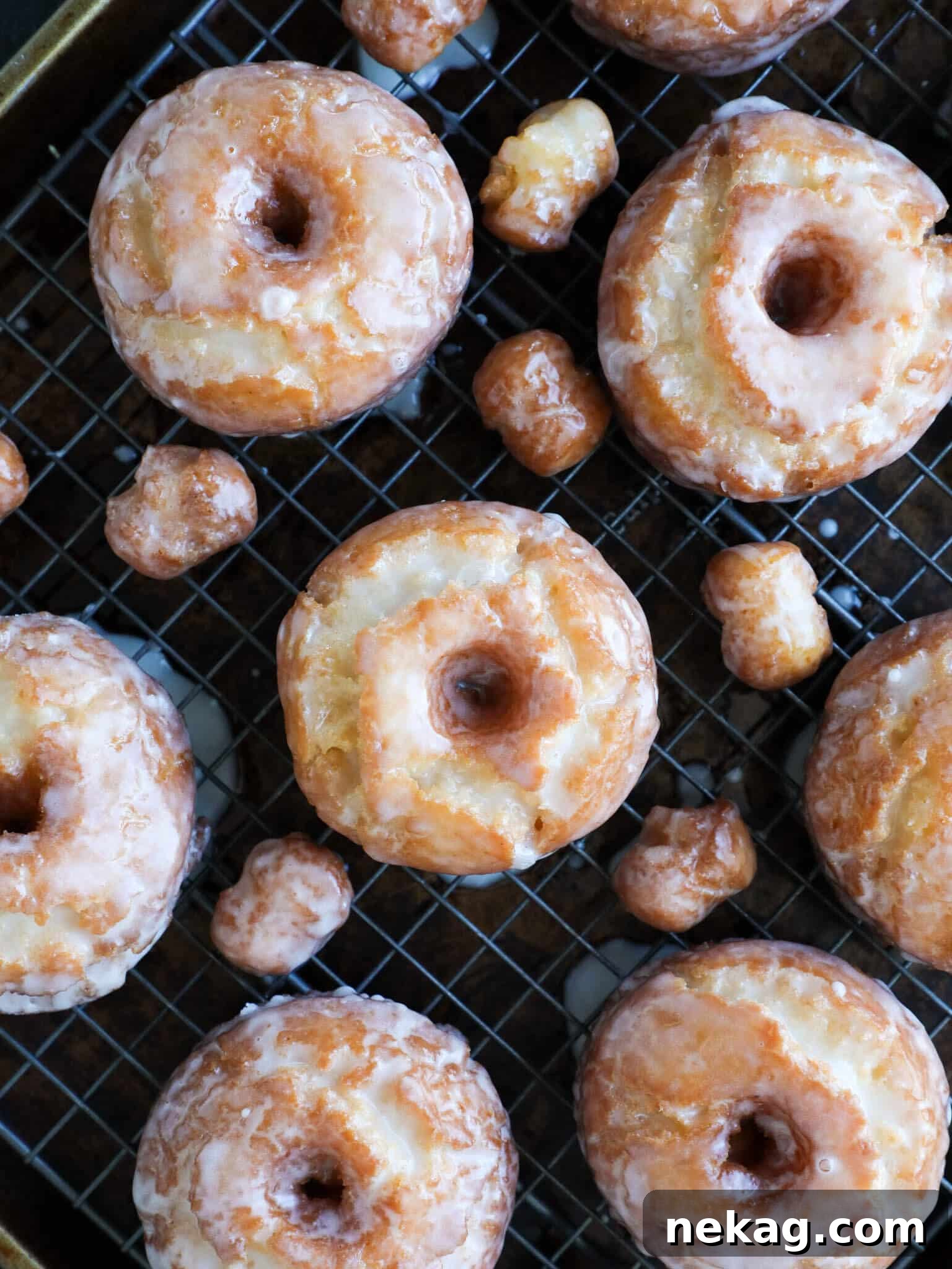 Sour Cream Cake Donuts Cooling Rack