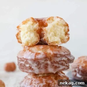 Sour Cream Cake Donuts Delicious Stack