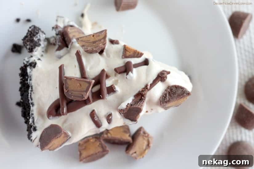 Peanut Butter Cup Icebox Pie 4 Frozen Peanut Butter Pie Filling and Oreo Crust