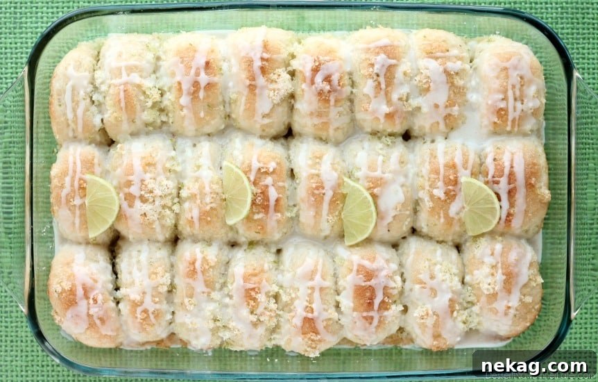 Close-up of Coconut Lime Pull Apart Rolls, showcasing the shredded coconut and bright lime zest on top before baking.