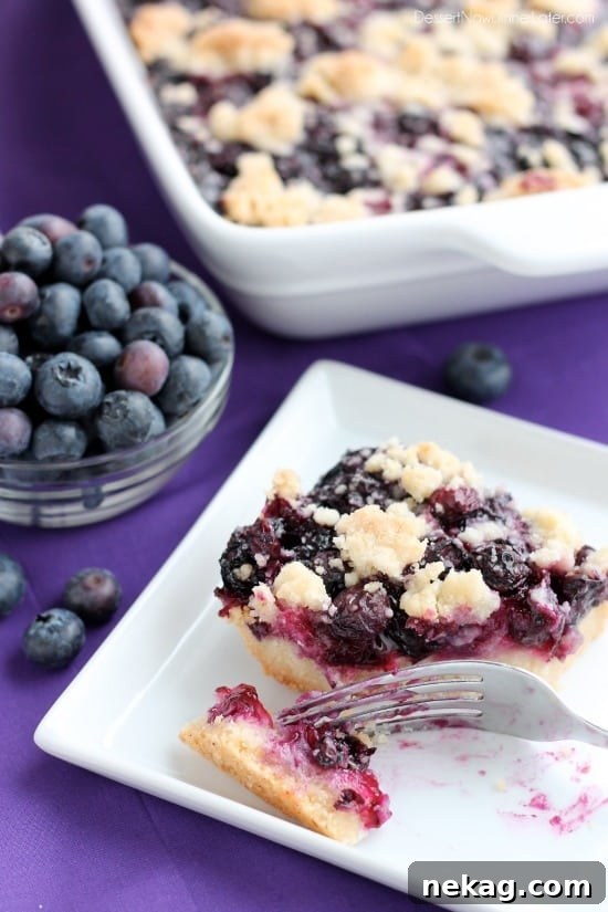 Blueberry Bliss Bars 5 A close-up shot of the blueberry filling mixture, showcasing the glistening berries and binder.