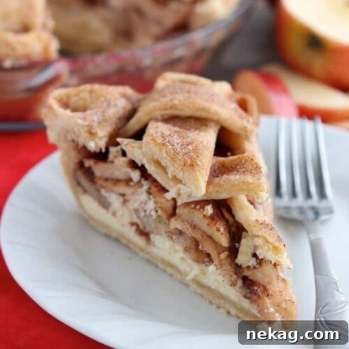 Apple Cheesecake Pie from DessertNowDinnerLater.com