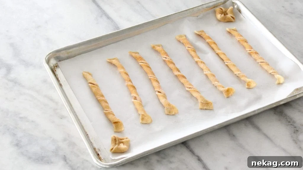 A plate of freshly baked Cinnamon Sugar Twists, ready to be served