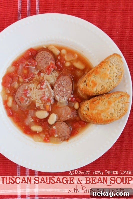 Hearty Tuscan Sausage & Bean Soup