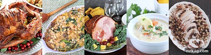 A collection of over 25 amazing Thanksgiving recipes, including main courses, sides, and desserts, offering great ideas for holiday meals.