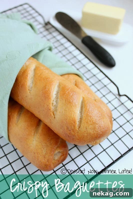 Homemade Crispy Baguettes