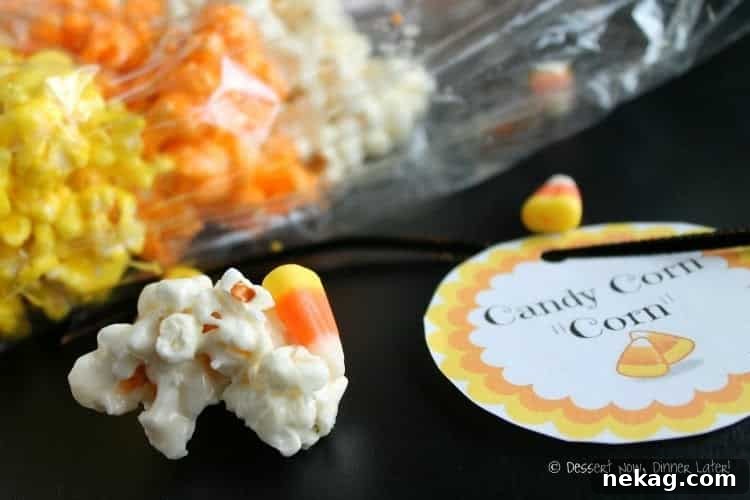 Candy Corn's Corn Identity 3 Close-up of Homemade Candy Corn Popcorn Layers