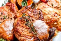 Sweet and Savory Pork Chops with Apple Harmony