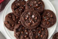 Decadent Double Chocolate Chip Cookies