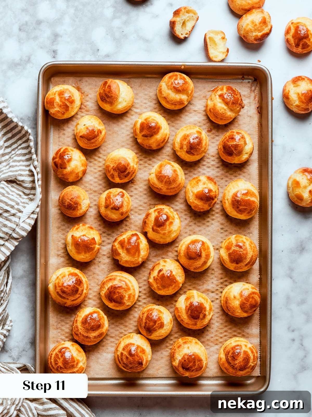 Sweet Puffs of Delight 25 baked choux pastry.
