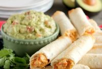 Crispy Zesty Baked Chicken Taquitos Recipe