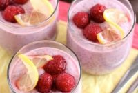 Lemon Raspberry Chia Seed Pudding Recipe