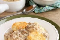 Southern Biscuits with Creamy Sausage Gravy Recipe