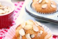 Honey Almond Muffins Recipe with Crunchy Streusel Topping