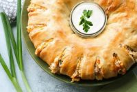 Bacon Ranch Chicken Sandwich Ring Recipe for Game Day Snacks