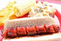 Spiral-Cut Grilled Hot Dogs with Crispy Edges and Smoky Flavor