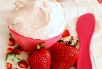Whipped Strawberry Cream Cheese Spread for Toast & Desserts