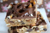 Peanut Butter Chocolate Chip Pretzel Bar Recipe: Sweet & Salty Treat