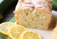 Moist Lemon Zucchini Bread Recipe with Citrus Glaze