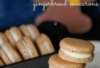 Gingerbread Macarons Filled with White Chocolate Ganache