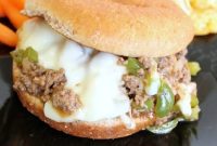 Philly Cheesesteak Sloppy Joes Recipe: Classic Steak & Peppers Sandwich
