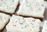 Chewy Gingerbread Cookie Bars with Spiced Molasses Glaze