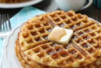Fluffy Homemade Waffles Recipe with Video Tutorial