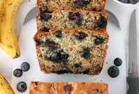 Moist Blueberry Banana Bread Recipe with Lemon Zest