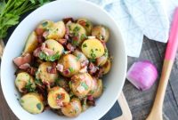 Crispy Bacon Potato Salad with Creamy Herb Dressing